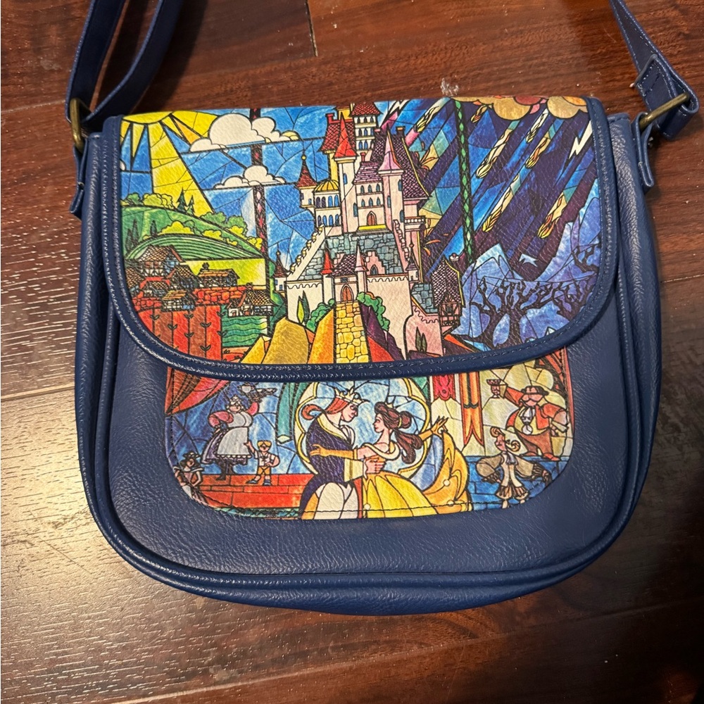 Disney Multicolor Stained Glass Crossbody Bag